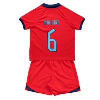 England Harry Maguire #6 Udebane Trøje Børn VM 2022 Kortærmet (+ Korte bukser)